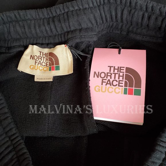 GUCCI PANTS MENS JOGGING THE NORTH FACE x TRACK TROUSERS WEB DETAIL sz L - Picture 8 of 15